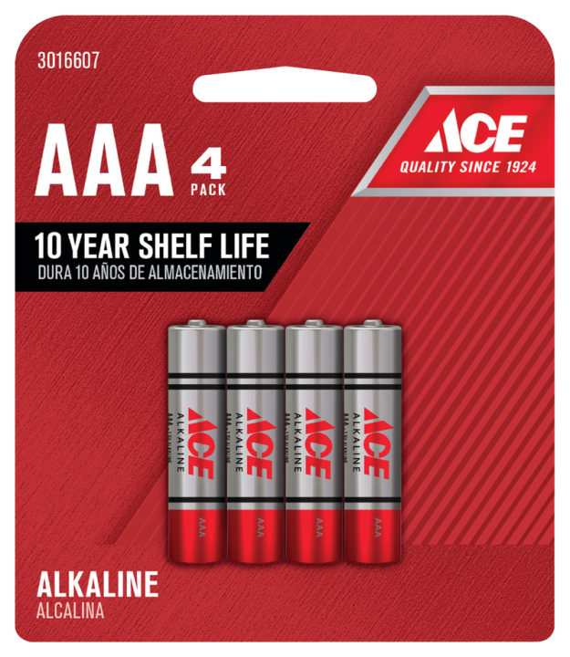 Ace Battery Aaa 4 Pk 