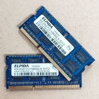 ELPIDA RAMS DDR3 4GB 1333MHz หน่วยความจำแล็ปท็อป DDR3 4GB 2RX8 PC3-10600S-9-10-F2 SODIMM Ram Ddr3โน้ตบุ๊ค Memoria 1.5V