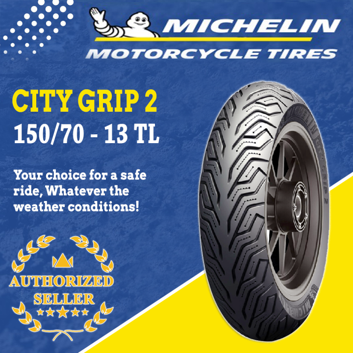 MICHELIN MOTORCYCLE TIRES City GRIP 2 150/70 13 Tubeless Lazada PH