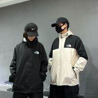 North Face เสื้อคลุมสำหรับทั้งหญิงและชายคู่ของแท้,ฤดูใบไม้ผลิและฤดูใบไม้ร่วงใหม่เสื้อโค้ทมีฮู้ดเสื้อแจ็กเก็ตบางกีฬาและพักผ่อนกลางแจ้ง