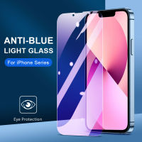 ป้องกันแสงสีฟ้า ฟิล์มกระจก For iPhone 14 13 12 11 Pro XS Max X XR 8 7 6 6s Plus SE 2020 ฟิล์มกระจก