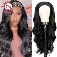 【jw】▲✸ Headband Wig Curly Band Wigs Yaki Straight Synthetic Hair Extensions