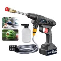 【LZ】✑卍♧  High Pressure Car Wash Gun Washer Bico de pulverização Auto Cleaner Casa Jardim Arma de água de limpeza Máquina de lavar carro 20000mAh