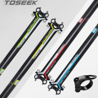 Toseek คาร์บอนไฟเบอร์ MTB Seatpost 27.230.831.6Mm Bike Saddle Post น้ำหนักเบาจักรยานที่นั่งโพสต์350มม. 400มม. ส่วนขี่จักรยาน