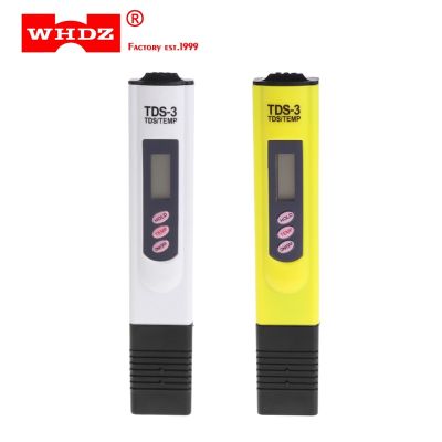 【HOT】 WHDZDigital LCD การทดสอบคุณภาพน้ำปากกาตัวกรองความบริสุทธิ์ TDS Meter Tester 0-9990 PPM Meter แบบพกพา Temp/ppm