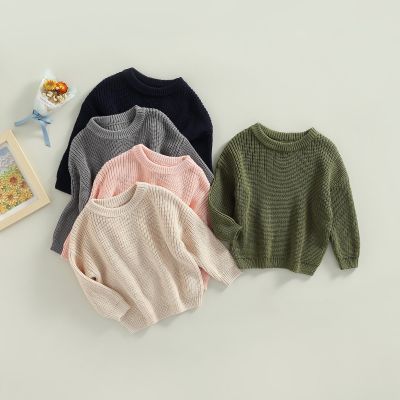 Autumn Baby Boys Girls Solid Color Sweaters Sweater Kids Sweaters For Winter Knitted Bottoming Boys Sweaters Vetement Enfant