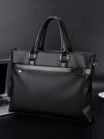 Briefcase For Men Womens Civil Servant High-End Mens Bag Portable Business Computer Government Large-Capacity Handbag 【OCT】