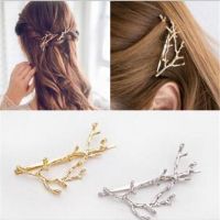 Vintage Gold Silver Tree Hair Clips Girls Alloy Branch Hairpins Fashion Hairgrips Lady Elegance Metal Hair Accessories For Women