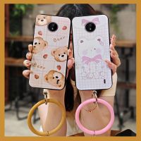 solid color personality Phone Case For Nokia C10/C20 ring liquid silicone creative simple funny couple Cartoon trend