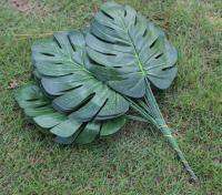 【cw】 Hot 10PCS Artificial TropicalLeaves SimulationFor HawaiianJungle Beach ThemeDecorationsgarden 【hot】 !