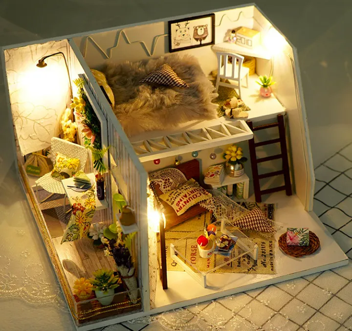 Dollhouse Tianyu diy hut TD21 Lazada.co.th