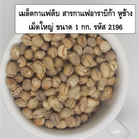 เมล็ดกาแฟดิบ สารกาแฟอาราบิก้า หูช้าง เม็ดใหญ่ ขนาด 1 กก. รหัส 2196