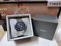 TIMEX TM-TW2U13200 Harborside Multifunction นาฬิกาข้อมือผู้ชาย สีเงิน   กันน้ำได้ ส่งฟรี มีประกัน