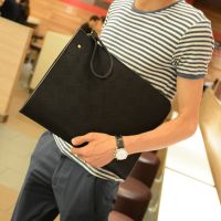 [COD] Wholesale new mens bag European and retro hand ipad trendy briefcase bag