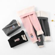 LEXEDWARD Lót Lông Cừu Quần legging mùa đông cho bé gái Eo co giãn Bông