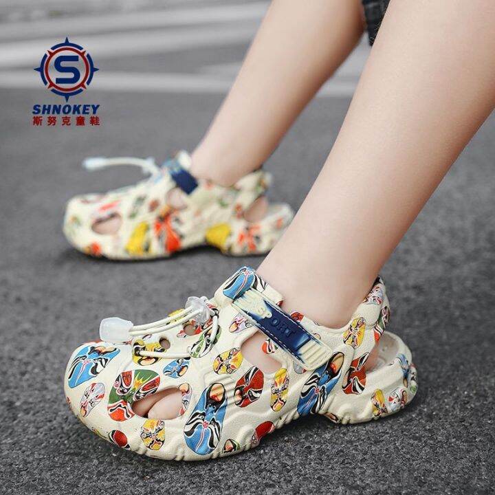 hot-sale-snook-childrens-baotou-sandals-2023-summer-new-boys-and-girls-soft-bottom-non-slip-sports-hollow-beach-shoes