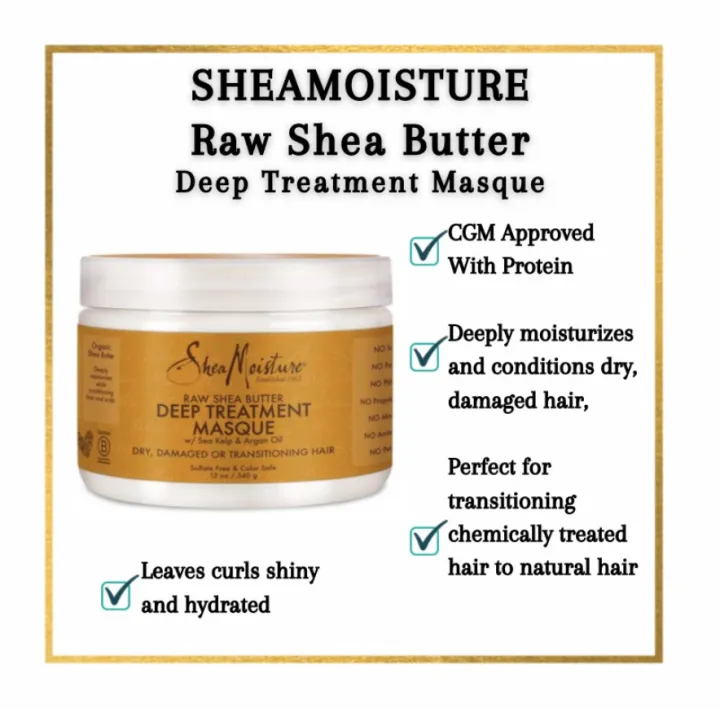 SheaMoisture Raw Shea Butter Deep Treatment Masque For Dry, Damaged or