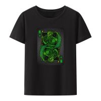 Cthulhu King of Spades Classic Modal Print T-Shirt Men Women Creative Hipster Streetwear Humor Street Fashion Short-sleev Tops