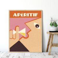 Aperitif Wine Food and Drink Restaurant Print Poster Wall Canvas Painting Foodie