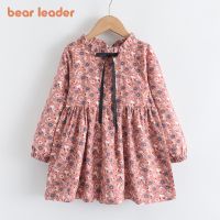 Bear Leader New Autumn Girls Dress Spring Kids Princess Dress Casual Floral Costumes Children Clothing Flowers Dresses 2-8 Years