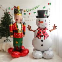 Merry Christmas Foil Balloon Navidad 2023 Home Decoration Noel Decoration Soldier Sika Deer Christmas Party Supplies