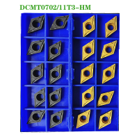 เม็ดมีดคาร์ไบด์ DCMT11T304 DCMT11T308 DCMT070204 DCMT070208 HM YBC251 YBC252 CNC Lathe Metal Turning Tool DCMT 070204 สําหรับเหล็ก