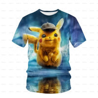 ใหม่น่ารักพ็อกเก็ตมอนสเตอร์ Pikachu เสื้อยืดเด็กน่ารักเกมการ์ตูนพิมพ์แฟชั่นฮาราจูกุสบายๆแขนสั้นเสื้อผ้า4ครั้ง-14ครั้ง