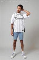 ✷ Exported to North America! Rugby Raiders co-branded embroidered vest quick-drying mesh trendy sports large size jersey