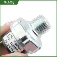 F8C503Y เงินสีเงิน สวิตช์ความดันอากาศ 70-100 PSI แรงดัน24โวลต์12โวลต์ เครื่องอัดอากาศ เวลารีไซเคิลได้100000 เกลียวตัวผู้ NPT 1/4" สวิตช์แรงดันไฟฟ้า กล่องอากาศ