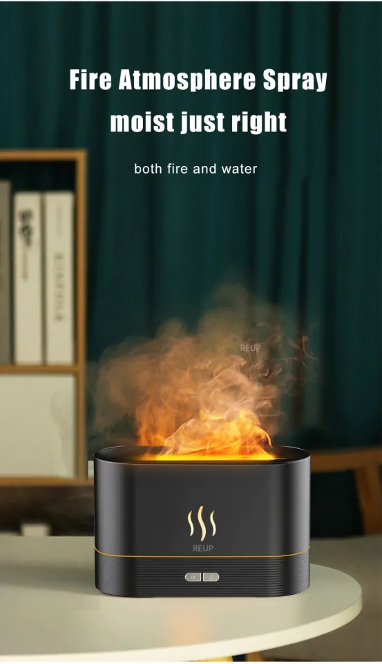 REUP Flame Aroma Diffuser Air Humidifier Ultrasonic Cool Mist