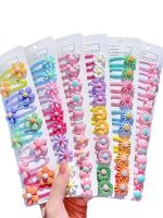 10pcs/set Girls Cute Cartoon Unicorn Rainbow Flower Hair Clips Kids Sweet Hair Decorate Bangs Hairpin Barrettes Hair Accessories