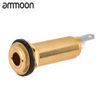 [okoogee]【Hot Sale】6.35mm 1/4 Inch End Pin Endpin Jack Socket Plug Mono Output Copper Material for Acoustic Electric Guitar