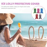 Popsicle Sleeves Reusable Freezer Pop Holders Keep Cream Popsicle For Kids Cooler Covers Bar Bag Teens Ice R1R9