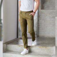 Khaki Bros. - คาคิบรอส - Chino tapered fit - กางเกงชิโน่ขายาว ทรง Tapered fit - KM22B003