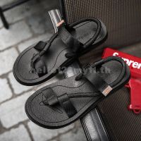 รองเท้าแตะรัดส้น สไตล์ญี่ปุ่น Sandals SD40 ชาย หญิง - Black (พร้อมส่งจากไทย)