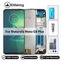 จอแอลซีดีสำหรับ Motorola Moto G8บวกจอแสดงผล XT2019ดิจิไทเซอร์หน้าจอสัมผัสโทรศัพท์มือถือประกอบแทนที่ด้วยเครื่องมือ100% ผ่านการทดสอบ