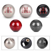 【DT】 hot  Universal JDM Real Carbon Fiber Car Gear Shift Knob Head Shifter Lever Aluminum Round Ball Shape M8x1.25 M10x1.25 M10x1.5