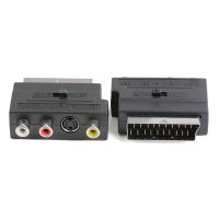 2019 RGB Scart to Composite RCA S-Video AV TV Audio Adapter SCART Female Converter Connector Cables