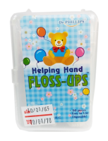 ไหมขัดฟัน ชนิดมีด้ามจับ พร้อมไม้จิ้มฟันปลายด้าม FRESH PLUS /DR.PHILLIPS HELPING HAND FLOSS-UPS