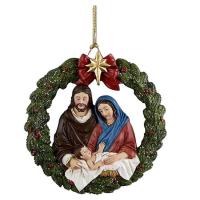 Religious Christmas Ornaments Handmade Nativity Scene Table Ornament Natural Holiday Decor for Living Room Office original