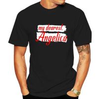 ROUND คอลูกเรือเสื้อยืด พิมพ์ลาย my dearest angelica สําหรับผู้ชาย-4XL  UZ1F