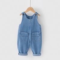 IENENS Fashion Kids Baby Boys Long Pants Denim Clothing Overalls Dungarees Toddler Infant Dress Girls Jeans Jumpsuits Clothes Outfits Trousers 1 2 3 4 5Years