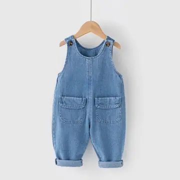 Girls on sale denim dungarees