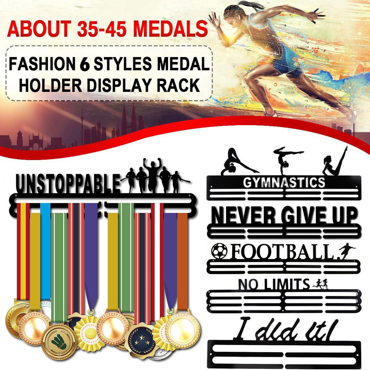 13 Styles Sport Medal Hanger Display Metal Medal Holder Rack for 35-45 