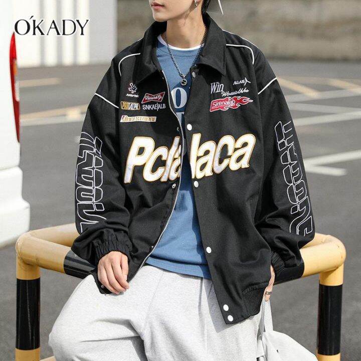 okady-ผู้ชายฤดูใบไม้ผลิน้ำแบรนด์อเมริกันย้อนยุคเบสบอลแจ็คเก็ตเครื่องแบบ-ออกแบบเฉพาะแข่งรถจักรยานยนต์แจ็คเก็ตผู้ชายแจ็คเก็ตเที่ยวบิน