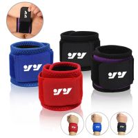 1 Pc Wristband Wrapping Compression Sports Wrist Thin Style Elastic Adjustable Wrist Guard Support Basketball Run Sweatband Gym Supports Braces