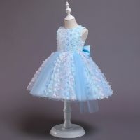 New flower girl dresses for weddings Party Dress Small Flower Fluffy Show Dress Children Clothes E306