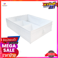 กล่องอเนกประสงค์แบบแบ่งช่อง 4 ช่อง MINIMON HOME รุ่น CHL210D202-WH ขนาด 34 x 44 x 11 ซม. สีขาวMultipurpose Box with 4 Compartments  Model CHL210D202-WH Size 34 x 44 x 11 CM. White