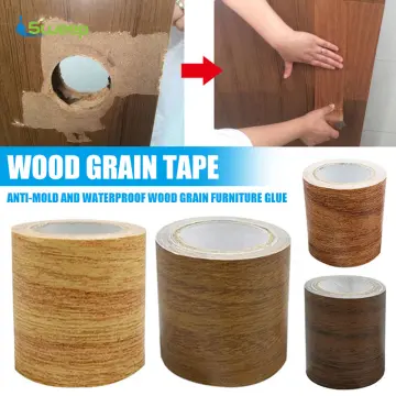 5M/Roll Realistic Woodgrain Repair Adhensive Duct Tape 8 Colors For  Furniture