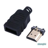 【คุณภาพสูง】[Shengfei] Hdmi ขั้วเชื่อมต่อขั้วตัวผู้พร้อมกล่อง